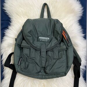 Green Nylon Small Backpack Quiksilver